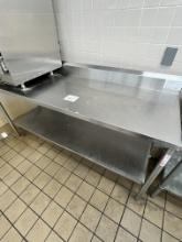 6' Stainless Table with Shelf
