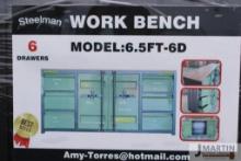 Steelman 6.5' 6 drawer work bench