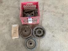 Crate Of Pulleys And Bearings