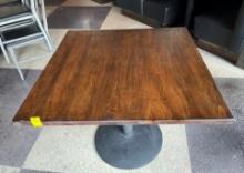 WOOD TABLE 3FT. X 3 FT.
