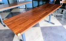 6 FT. WOOD COCKTAIL TABLE, 6' X 30"