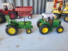 (2) Metal Precision Toy John Deere Tractors