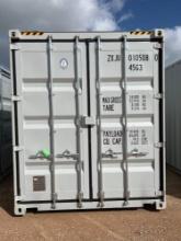 40' Hi Cube Side Door Shipping Container 2 Doors on One End and 4 Double Doors Down the Side.