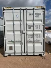 40' Hi Cube Side Door Shipping Container 2 Doors on One End and 4 Double Doors Down the Side.