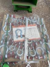 Screw Pin Anchor Shackles... 3/4" - 1 1/4"... -- 38 pieces