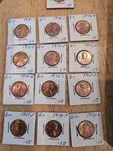 SMALL GROUP LOT OF U.S. PENNIES