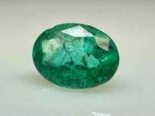1.5ct Oval Cut Panjshir Emerald Gemstone from Afganistan