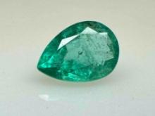 .66ct Pear Cut Panjshir Emerald Gemstone from Afganistan