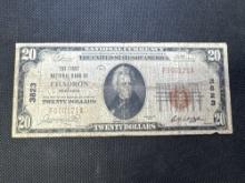 The 1st National Bank Of Chadron Nebraska Red Note $20