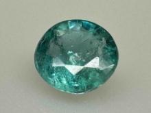 .55ct Brilliant Cut Panjshir Emerald Gemstone from Afganistan