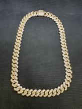 Fancy Gold Tone Necklace 87.31 Grams 20 Inch