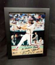 Signed Photograph Pete Rose Hit King 10x11