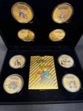 Gold Plated Pokemon Coins And Cards