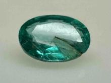 .82ct Oval Cut Emerald Gemstone from Afghanistan