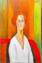 Amadeo Modigliani (1884 1920) Oil Painting On Canvas / Chagall Matisse 17x25