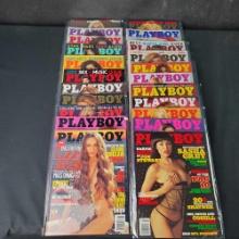 Lot approx. 25 Play Boy adult magazines 2000s Carmen Electra Jan. 2009 Jenny McCarthy Aug. 2012