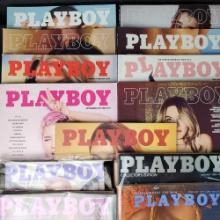 Lot approx. 13 Play Boy adult magazines 1970-2000s Special bi-monthly editions