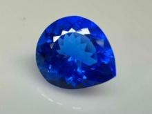 Vivid Blue Spinel Tear Drop Cut Gemstone 10ct