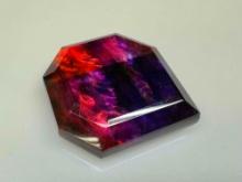 Tear Drop Cut Opal Like Ammolite, Purple, Pink, Blue & Red hues 85ct