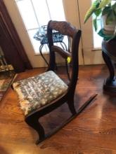 Antique Rocking Chair-needs new upholstery on seat