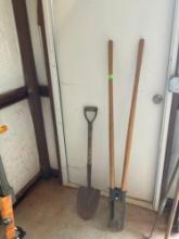 shovel and post hole digger