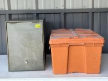 Metal Box & Storage Tote