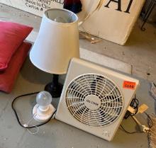 Battery operated pull cord light, Small electric lamp, small O2 fan, electric two pillows two