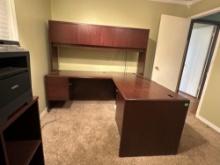 Hon L-Shaped Desk with Hutch