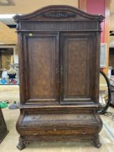 Vintage Solid Wood Entertainment Armoire