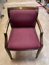 Vintage Wood Office Guest Chair