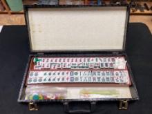 Vintage Mahjong Set with Case