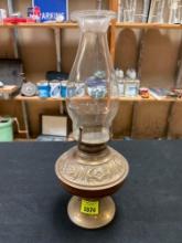Vintage MB Co. Queens, NY No. 3 Brass Lantern with Clear Glass Globe