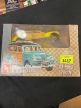 Vintage AMT Proshop 1941 Ford Woody Wagon 1:25 Scale Model Car Kit