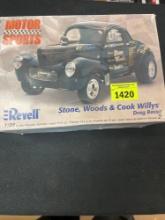 Revell Motorsports 1:25 Scale Stone, Woods and Cook Willys Drag Racer Model Car Kit
