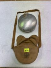 Vintage Regal Boyscouts of America Aluminum Water Canteen and Canvas Canteen Pouch