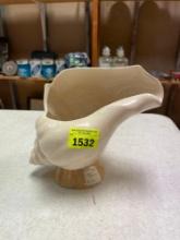 Vintage Ceramic Conch Shell Candy Bowl