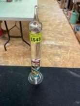 Vintage Standing Liquid Galileo Thermometer