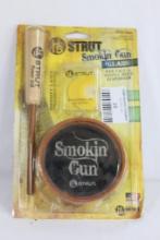 HS Strut Smokin Gun glass pan call and triple reed diaphragm turkey calls. Looks unused in package.