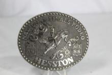 1988 Hesston National Finals Rodeo belt buckle, Fred Fellows NFR