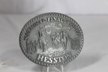 1989 Hesston National Finals Rodeo buckle, Fred Fellows NFR