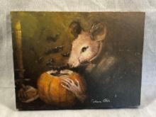 Spooky Rat Bat Print