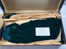 1928 Green Velvet Dress