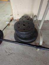 Weights with bar