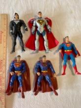 Superman Action Figures (5)