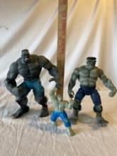 The Incredible Hulk Action Figures (3)