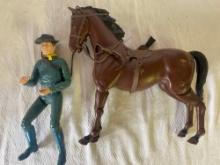 Vintage Zeb Zachary Action Figure with Horse