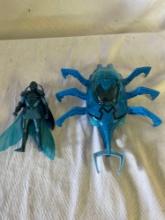 Blue Beetle Action Figure and Blue Beetle In His Bug