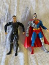 General Zod and Cyborg Superman Action Figures