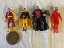 Shazam, Hourman, Dr Midnite, And Flash Action Figures
