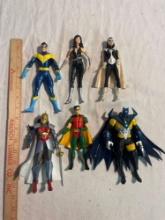 Assorted DC Comics Action Figures (6)